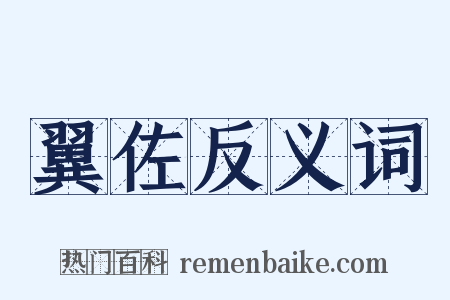 翼佐反义词是什么意思的图片